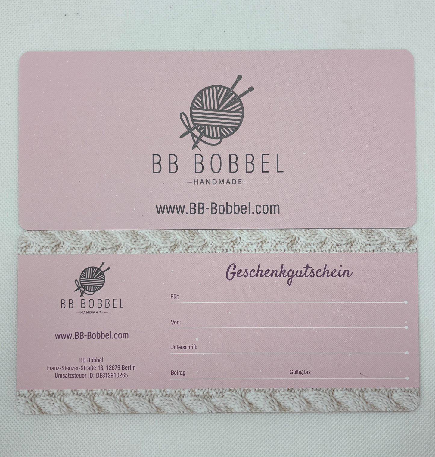 BB Bobbel Geschenkgutschein