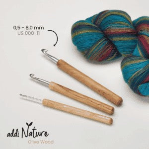 addiNature Olive Wood Wollhäkelnade