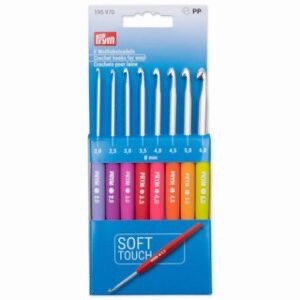 Wollhäkelnadel Set, Softgriff, 2-6mm