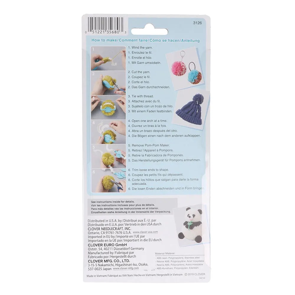 Clover Herstellungsset für Pompons 65-85mm