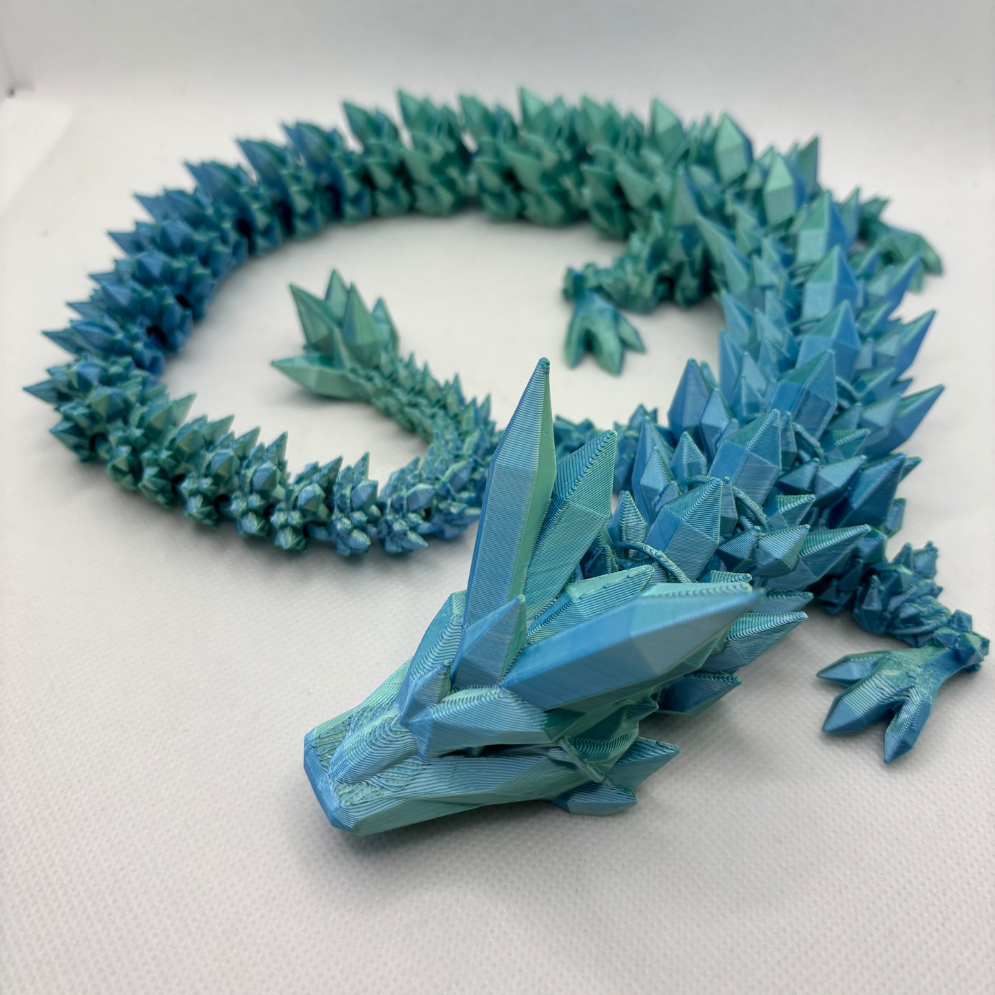 Crystal Dragon – 3D-gedruckter Kristalldrache (ca. 60cm)