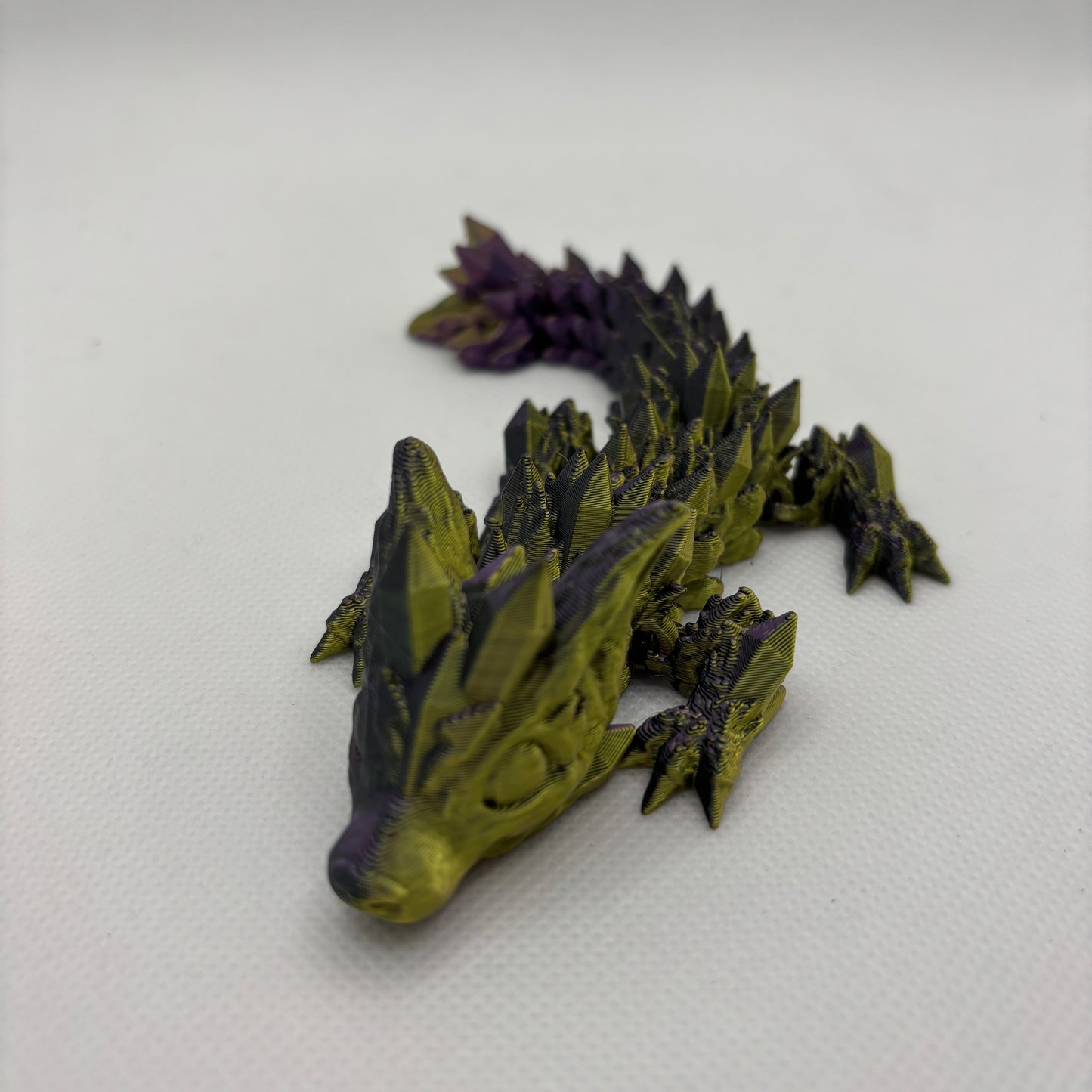 Baby Crystal Wolf Dragon und Crystalited Egg( Kristallei) – 3D-gedruckter Kristalldrache im Drachenei