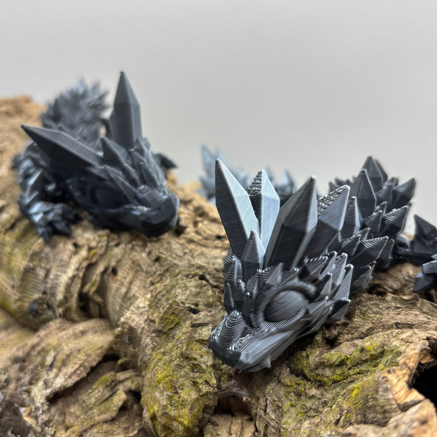Baby Crystal Dragon und Crystalited Egg( Kristallei) – 3D-gedruckter Kristalldrache im Drachenei (Kopie)