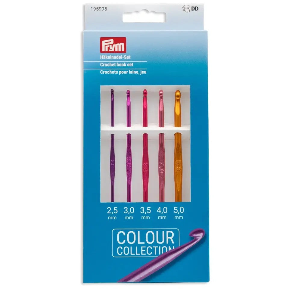 Häkelnadel-Set ALU, farbig 2,5-5,0 mm