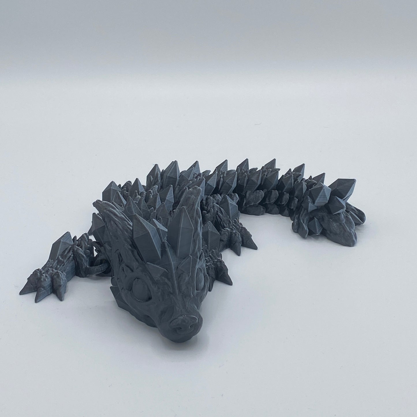 Baby Crystal Wolf Dragon – 3D-gedruckter Kristalldrache (ca. 27cm)