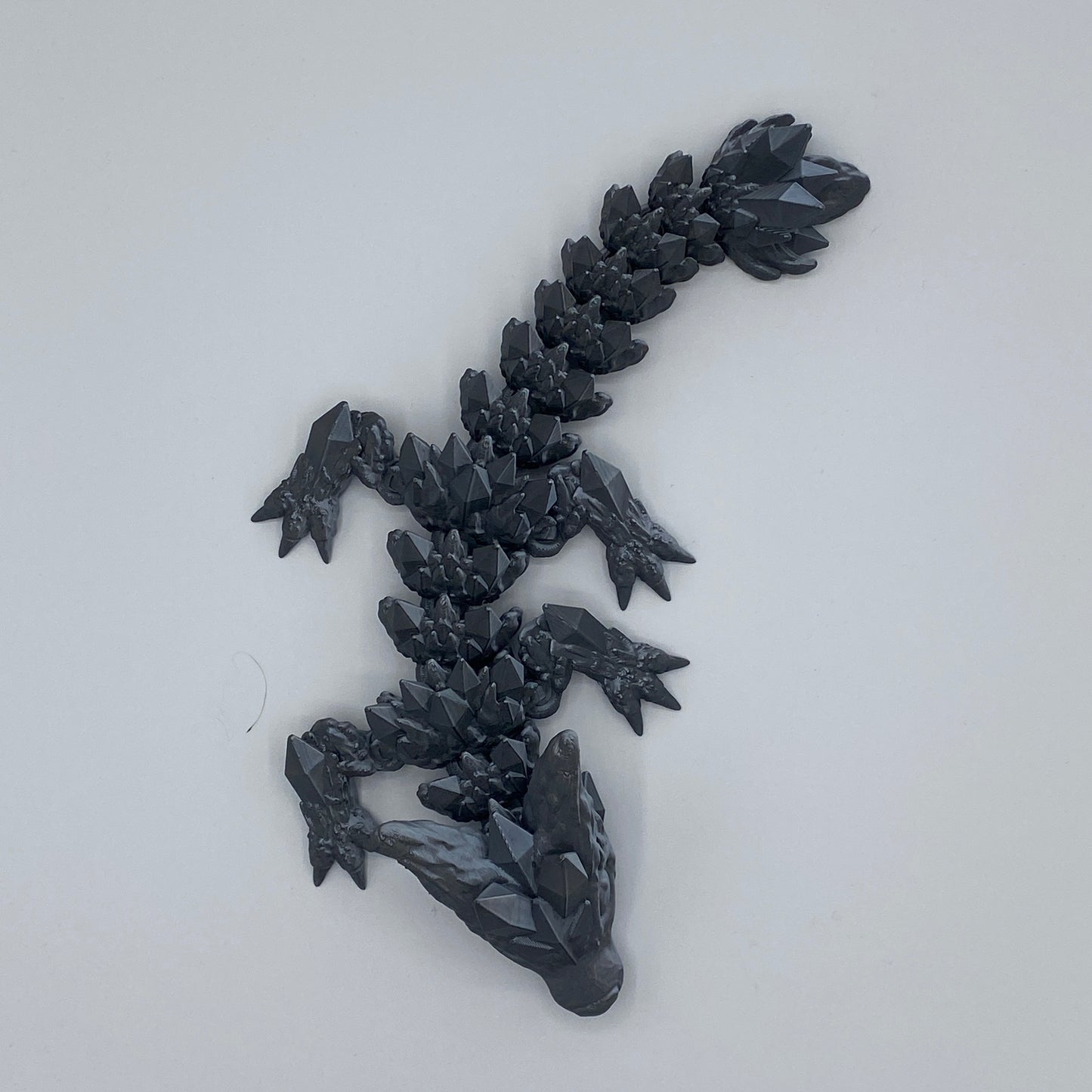 Baby Crystal Wolf Dragon – 3D-gedruckter Kristalldrache (ca. 27cm)