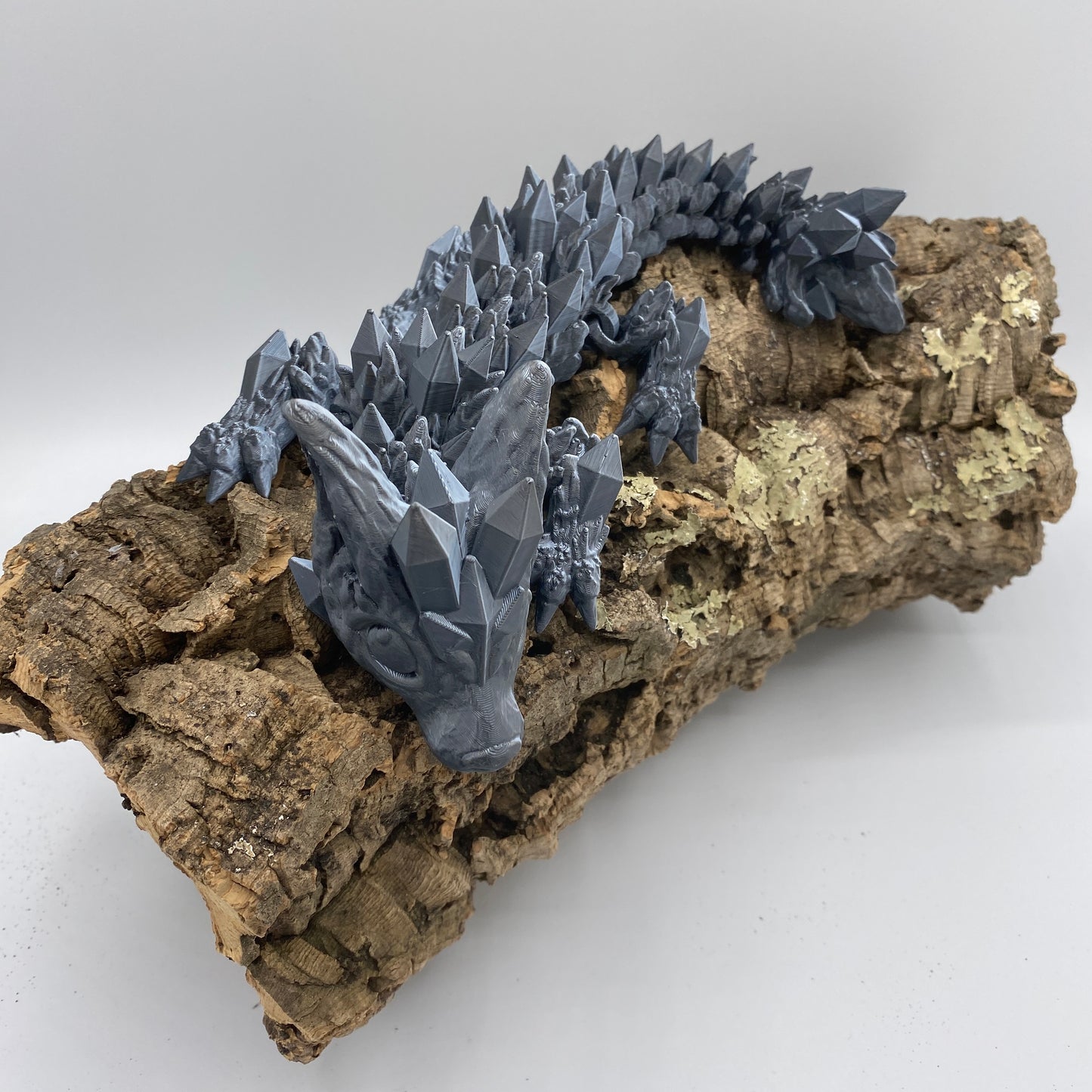 Baby Crystal Wolf Dragon – 3D-gedruckter Kristalldrache (ca. 27cm)