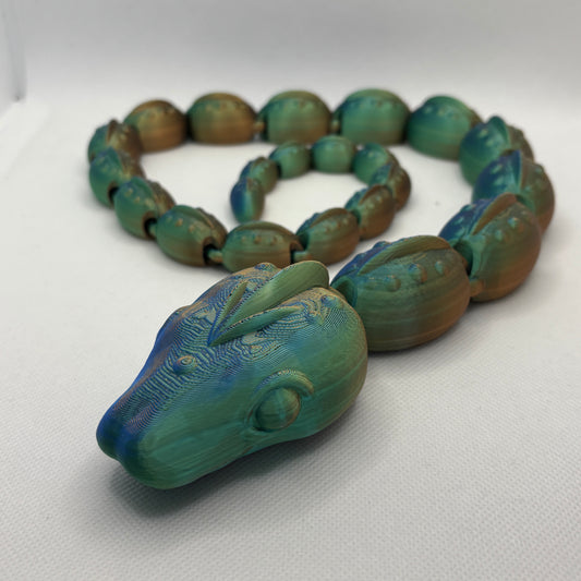 Cinder Snake – 3D-gedruckte Schlange (ca. 78 cm)