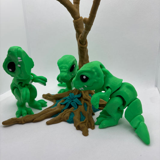 Tiny T-Rex – 3D-gedruckter Dinosaurier (ca. 10,5 × 16 cm)