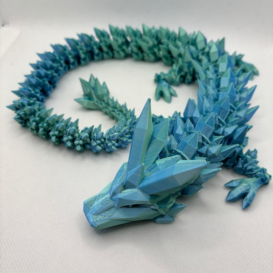 Crystal Dragon – 3D-gedruckter Kristalldrache (ca. 60cm)