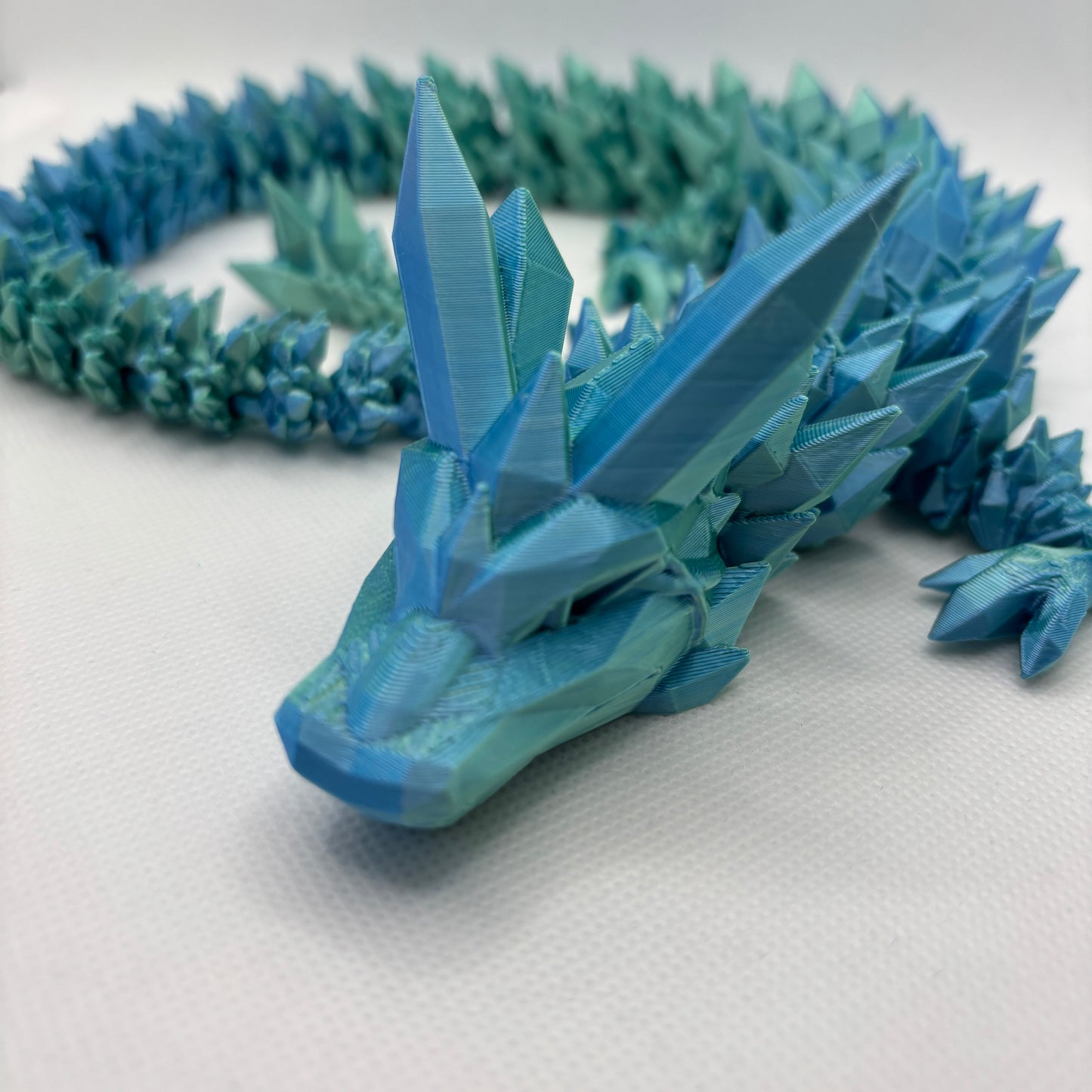 Crystal Dragon – 3D-gedruckter Kristalldrache (ca. 60cm)