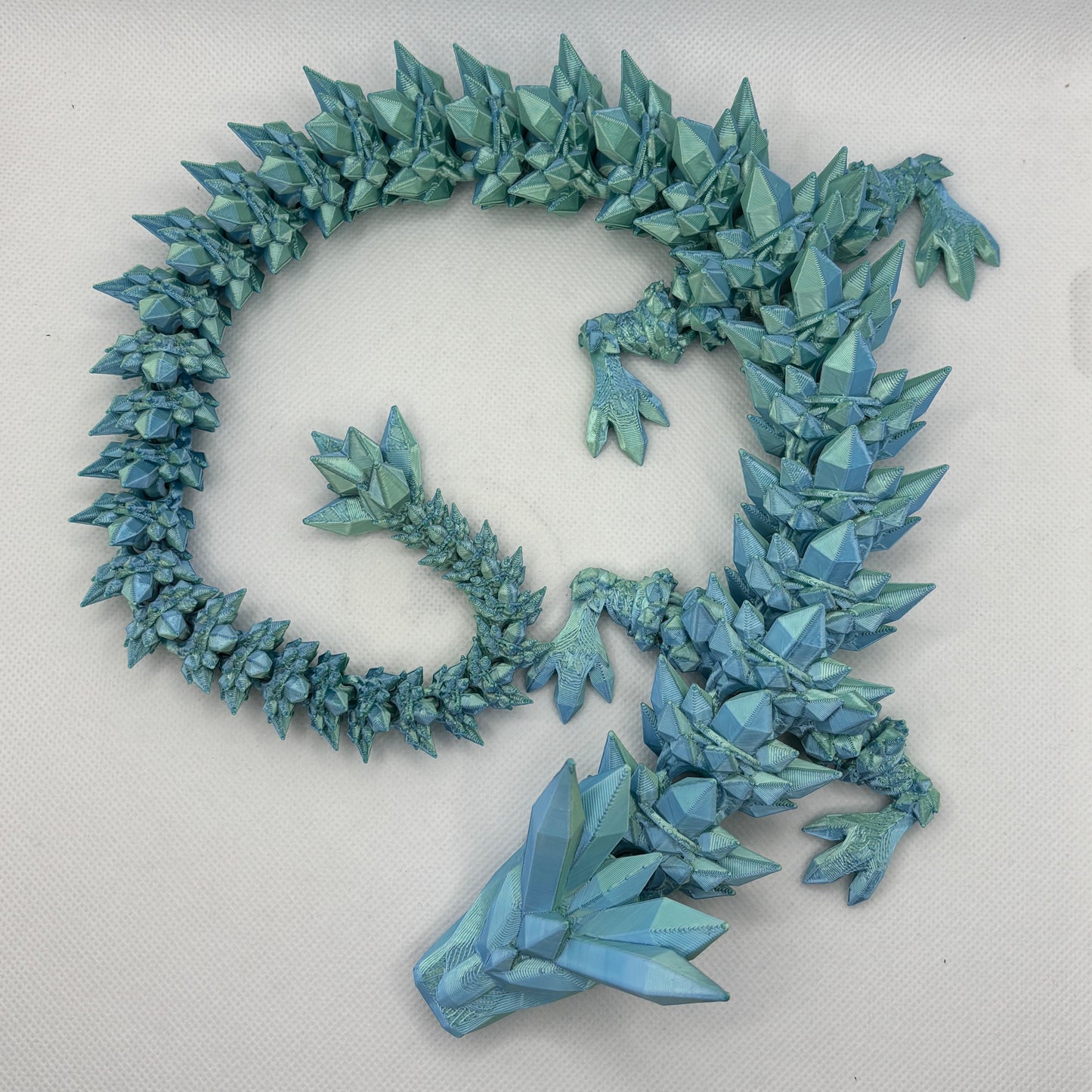Crystal Dragon – 3D-gedruckter Kristalldrache (ca. 60cm)