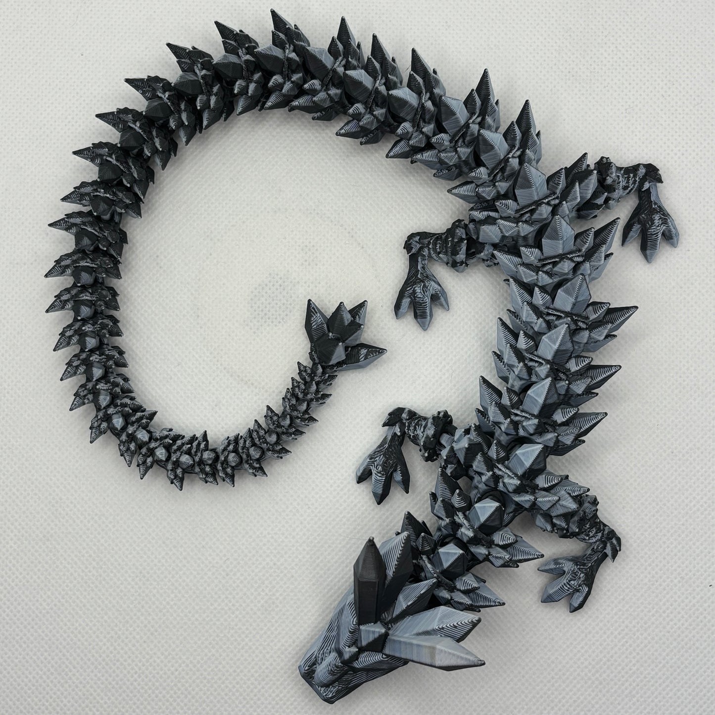 Crystal Dragon – 3D-gedruckter Kristalldrache (ca. 46cm)