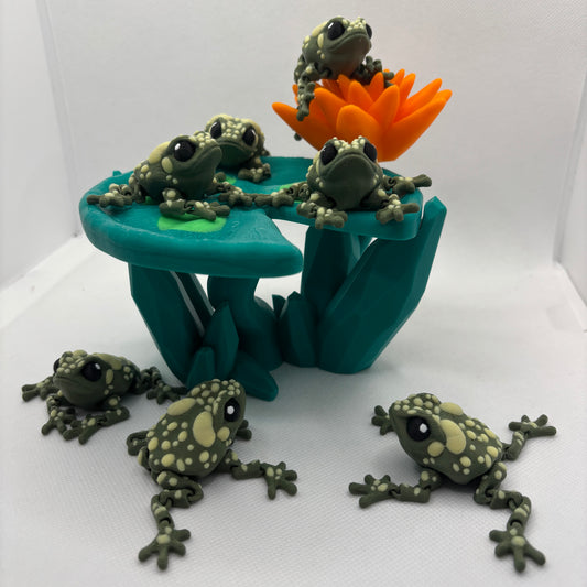 Tiny Toad – 3D-gedruckte Kröte (ca. 6 × 7 cm)